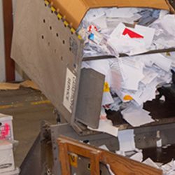 Take advantage of our off-site shredding service!